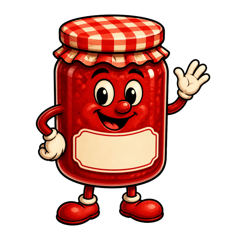 A jar of fruit juice